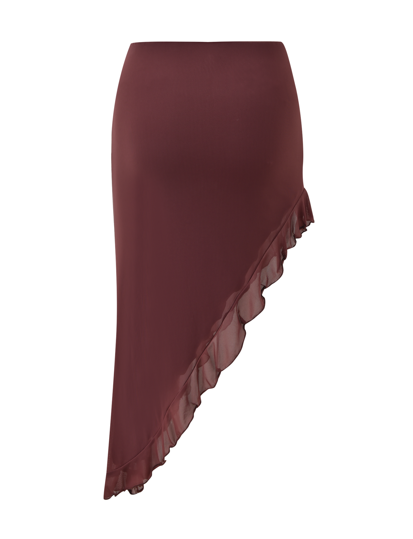 GEORGIE DIAMANTE HI LO SKIRT - CHOCOLATE