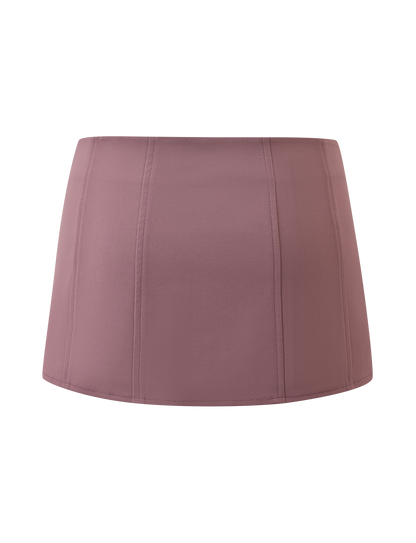MARGARITA LACE MINI SKIRT - BROWN