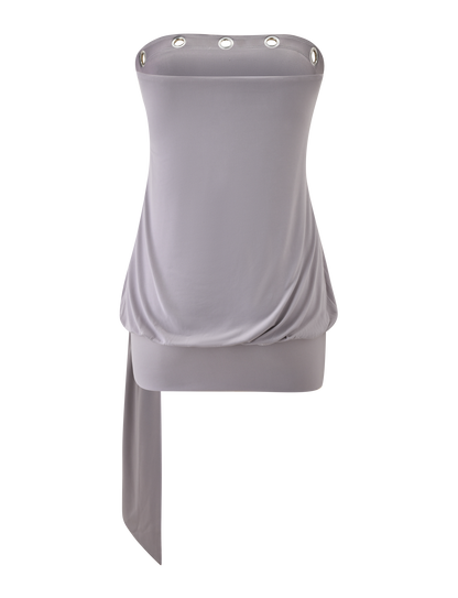 RAVENNA MINI DRESS - COOL SLATE