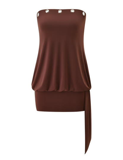 RAVENNA DRESS - MILK CHOCOLATE