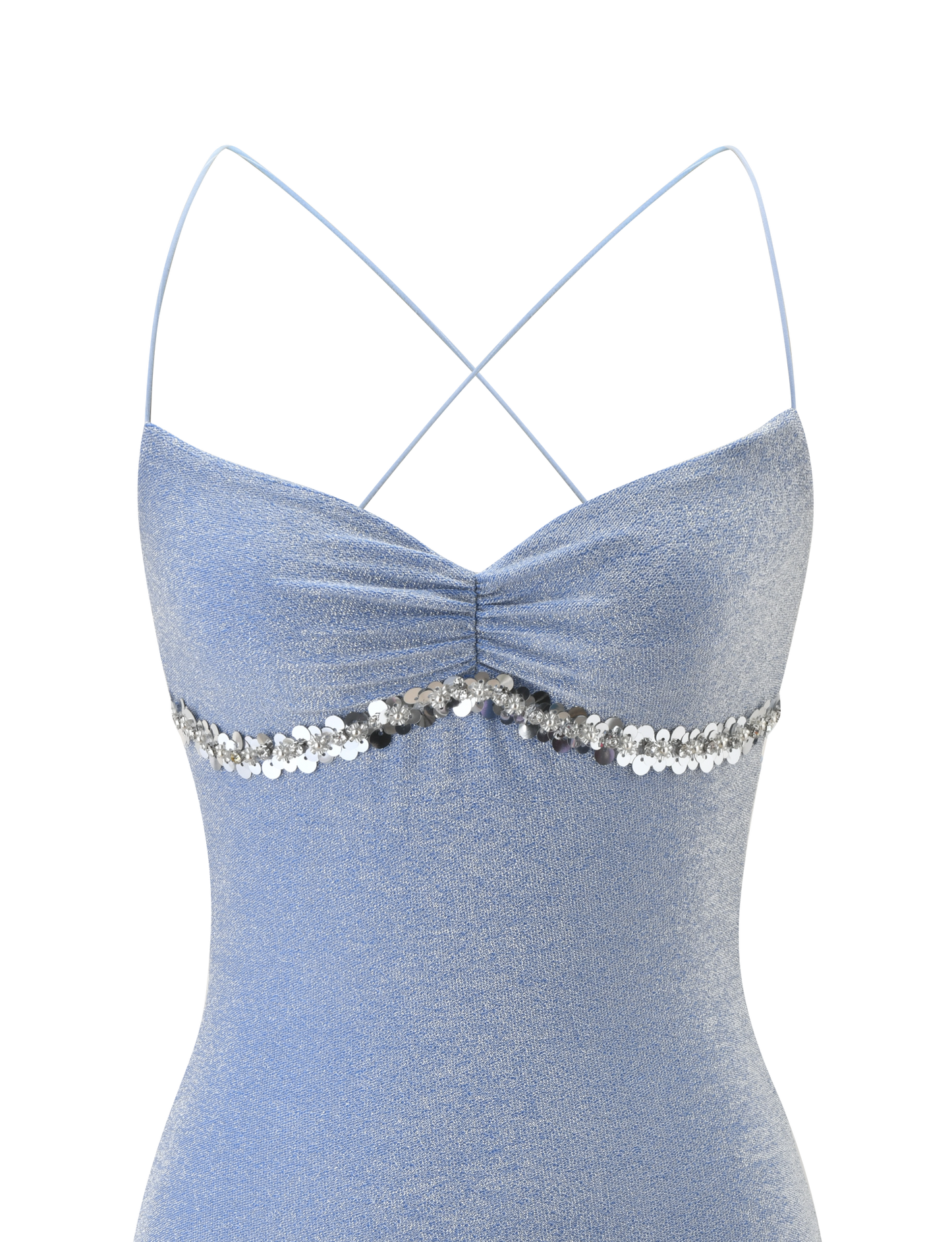 ALIA MINI DRESS - BLUE