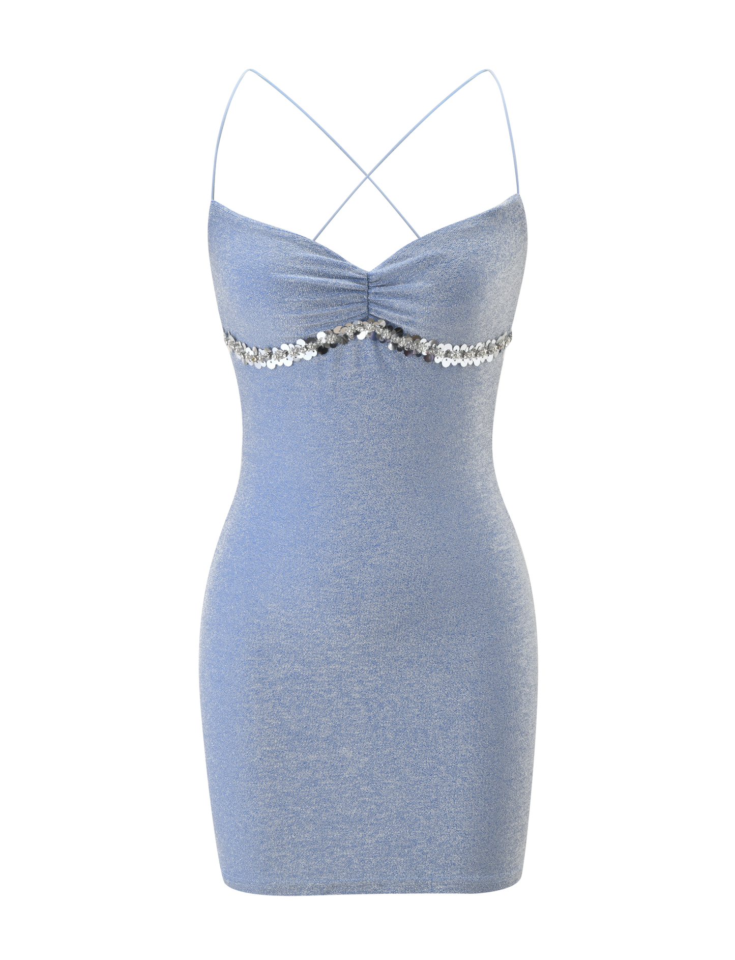 ALIA MINI DRESS - BLUE