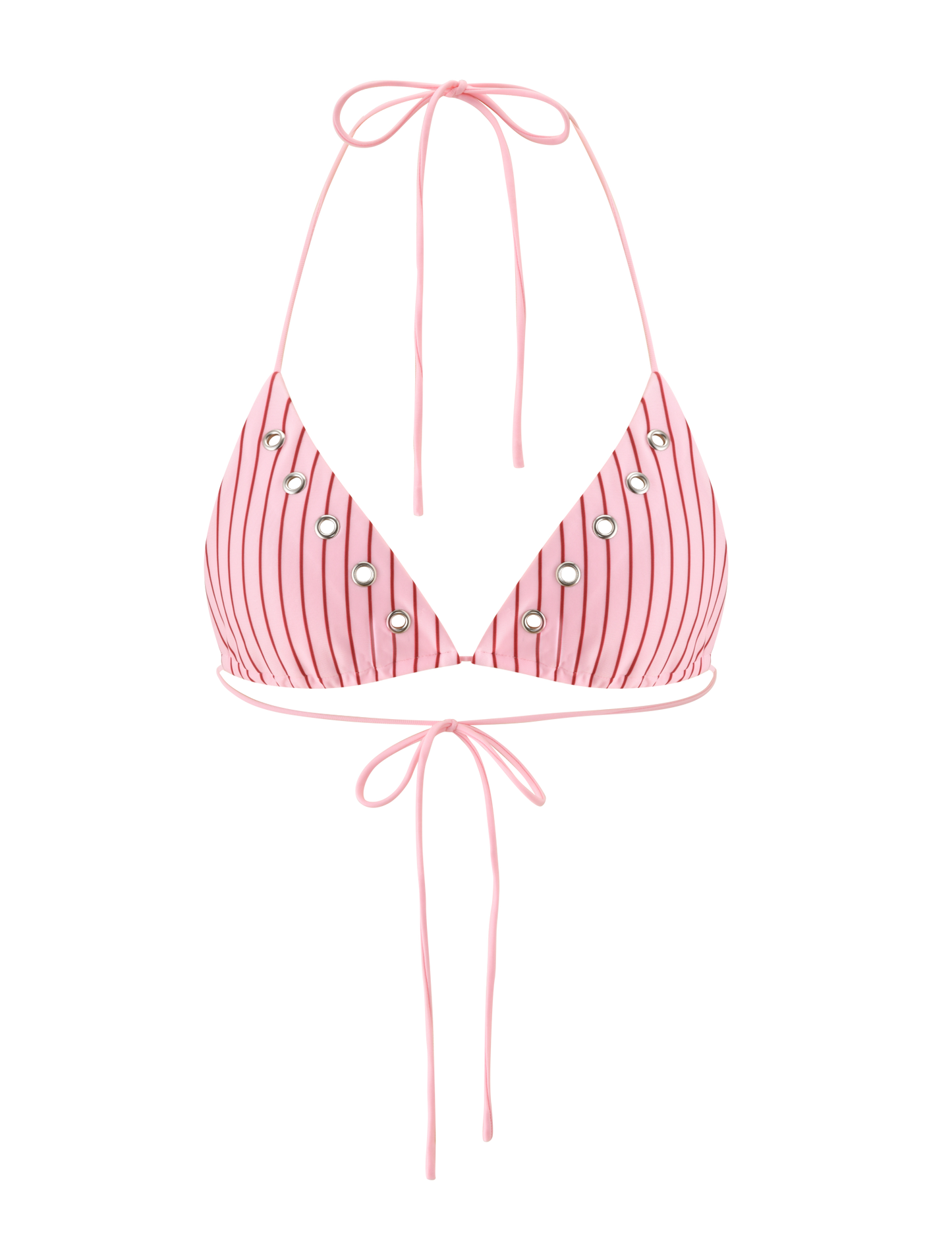 MARREN BIKINI TOP - PINK STRIPE