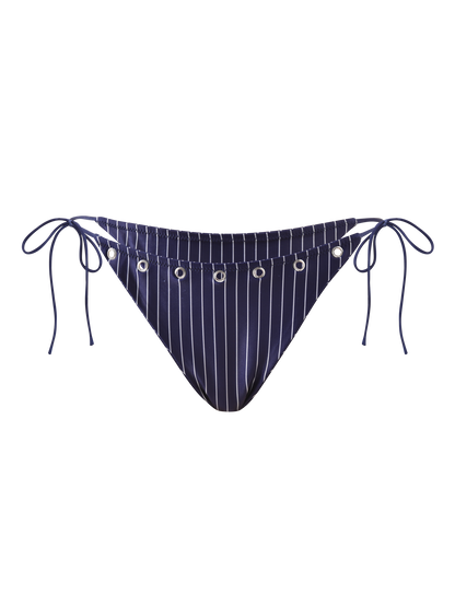 MARREN BIKINI BOTTOM - NAVY PINSTRIPE