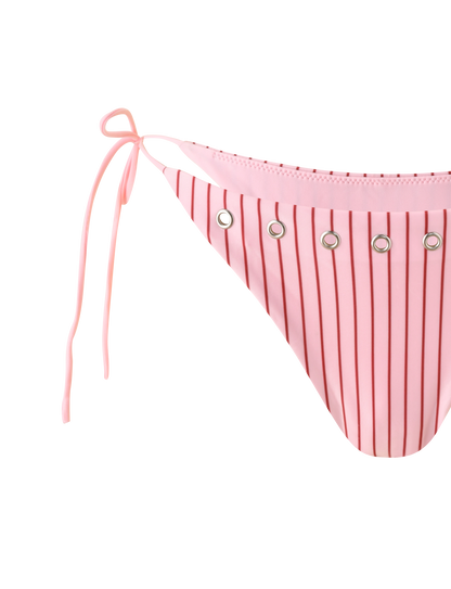 MARREN BIKINI BOTTOM - PINK STRIPE