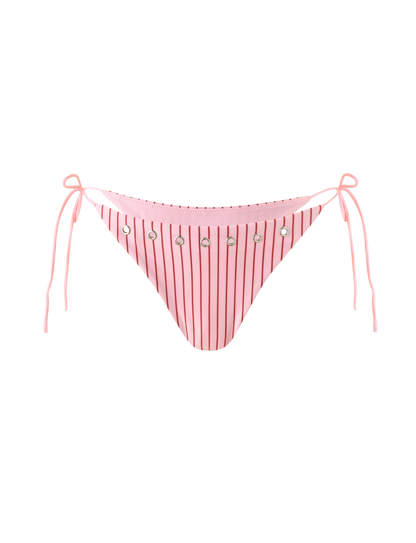 MARREN BIKINI BOTTOM - PINK STRIPE