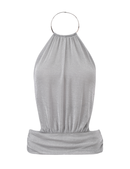 EVANNA TOP - SILVER