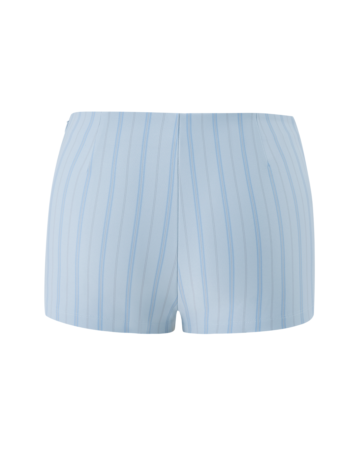 VALERIE RUFFLE HOT SHORT - BLUE STRIPE