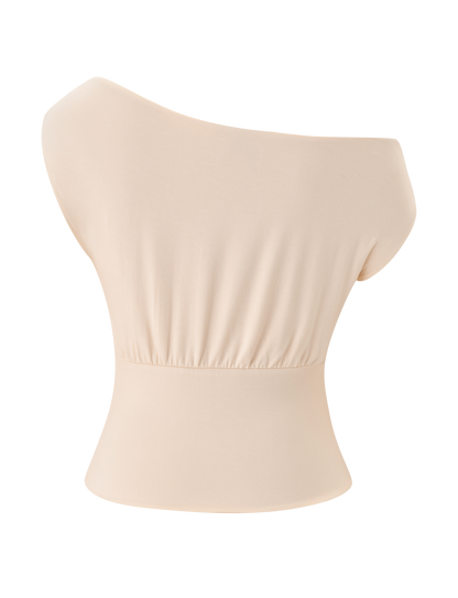 ALYSSA OFF SHOULDER TOP - CREAM