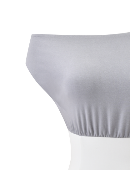 ALYSSA OFF SHOULDER TOP - GREY