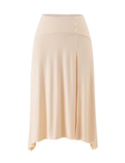 ALYSSA HI LO SKIRT - CREAM
