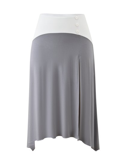 ALYSSA HI LO SKIRT - GREY