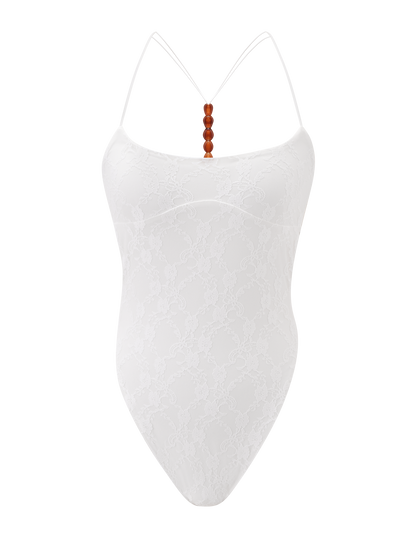 MINERVA 2.0 BODYSUIT - CREAM LACE