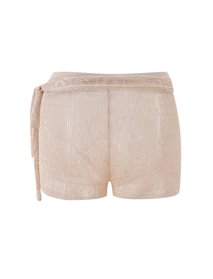 FERN CROCHET SHORT - CHAMPAGNE