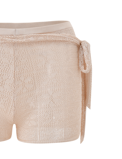 FERN CROCHET SHORT - CHAMPAGNE
