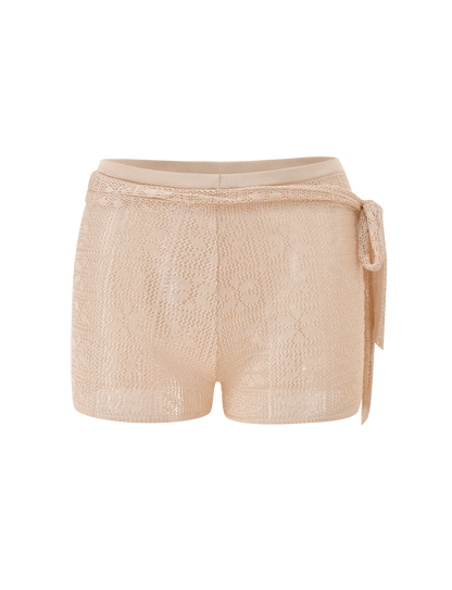 FERN CROCHET SHORT - CHAMPAGNE