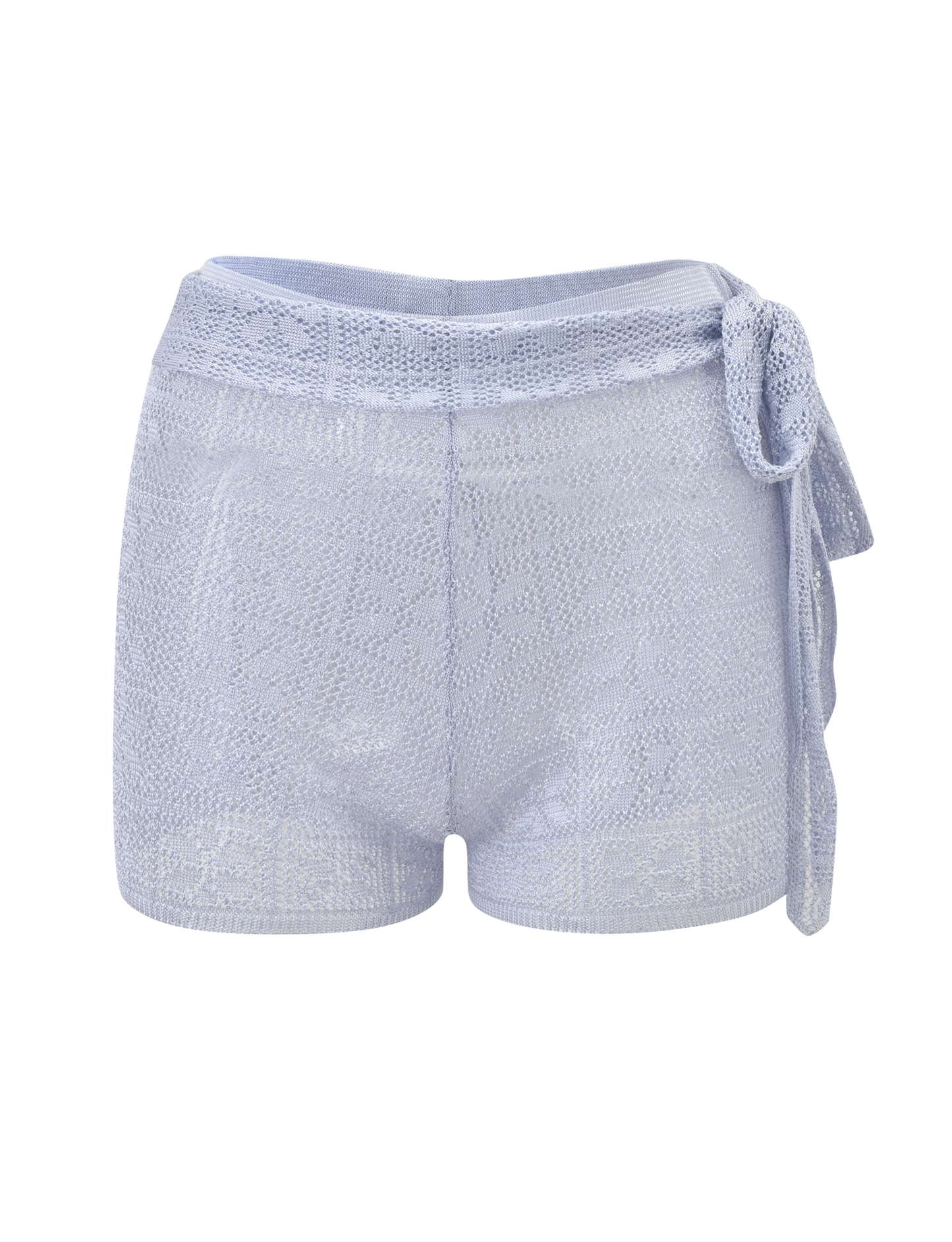 FERN CROCHET SHORT - SILVER
