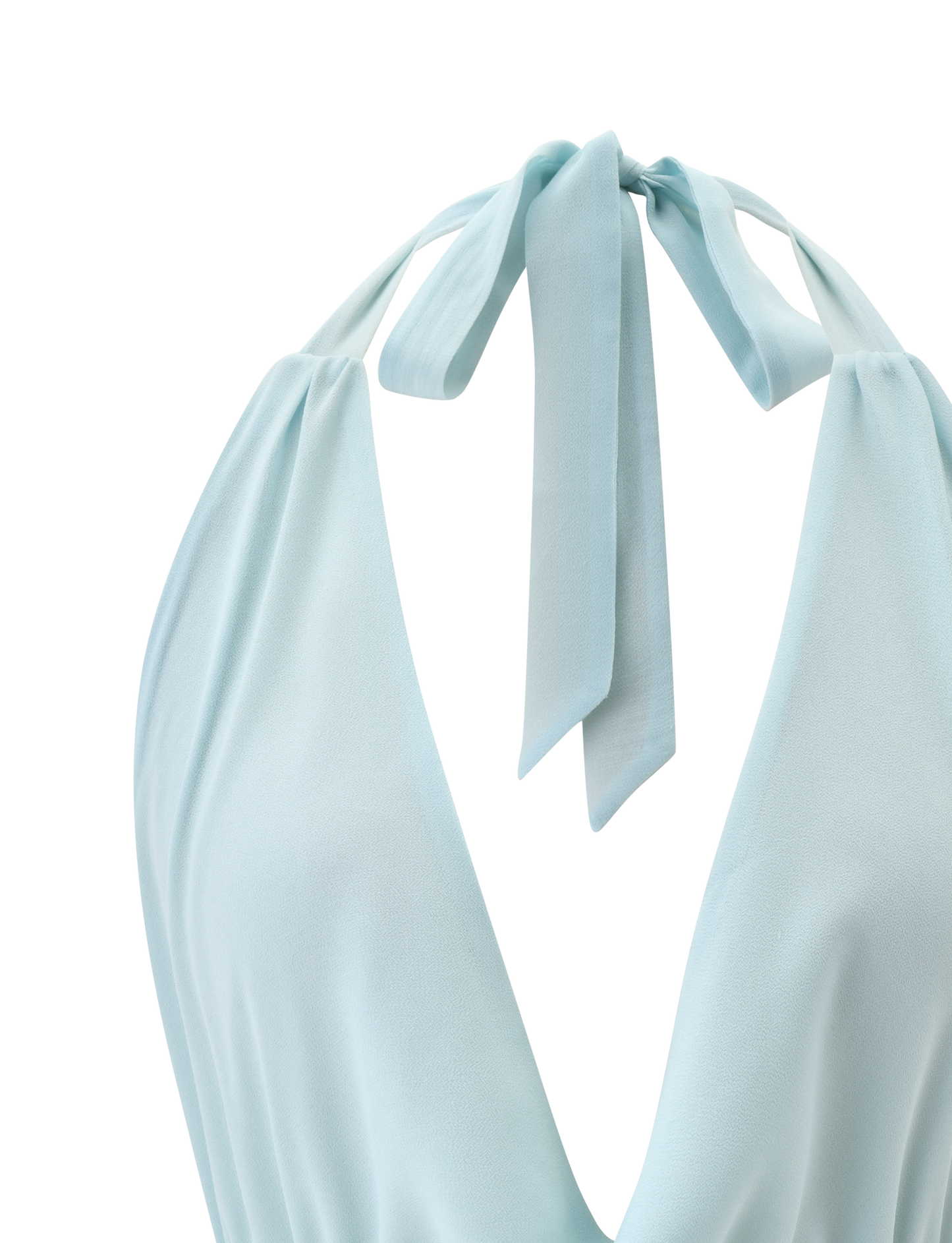 VEDA OPEN BACK COWL TOP - SEAFOAM