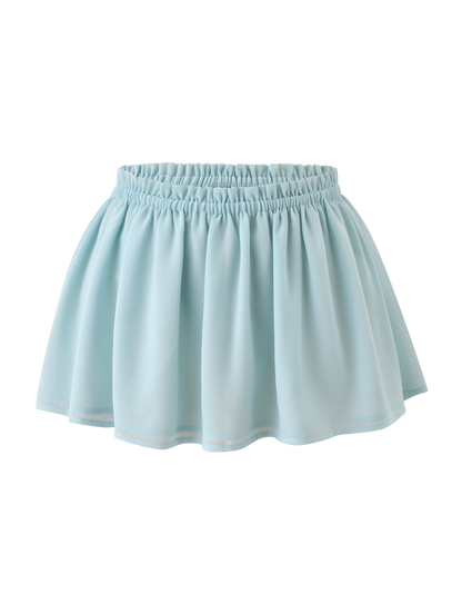 VEDA RUCHED MINI SKIRT - SEAFOAM