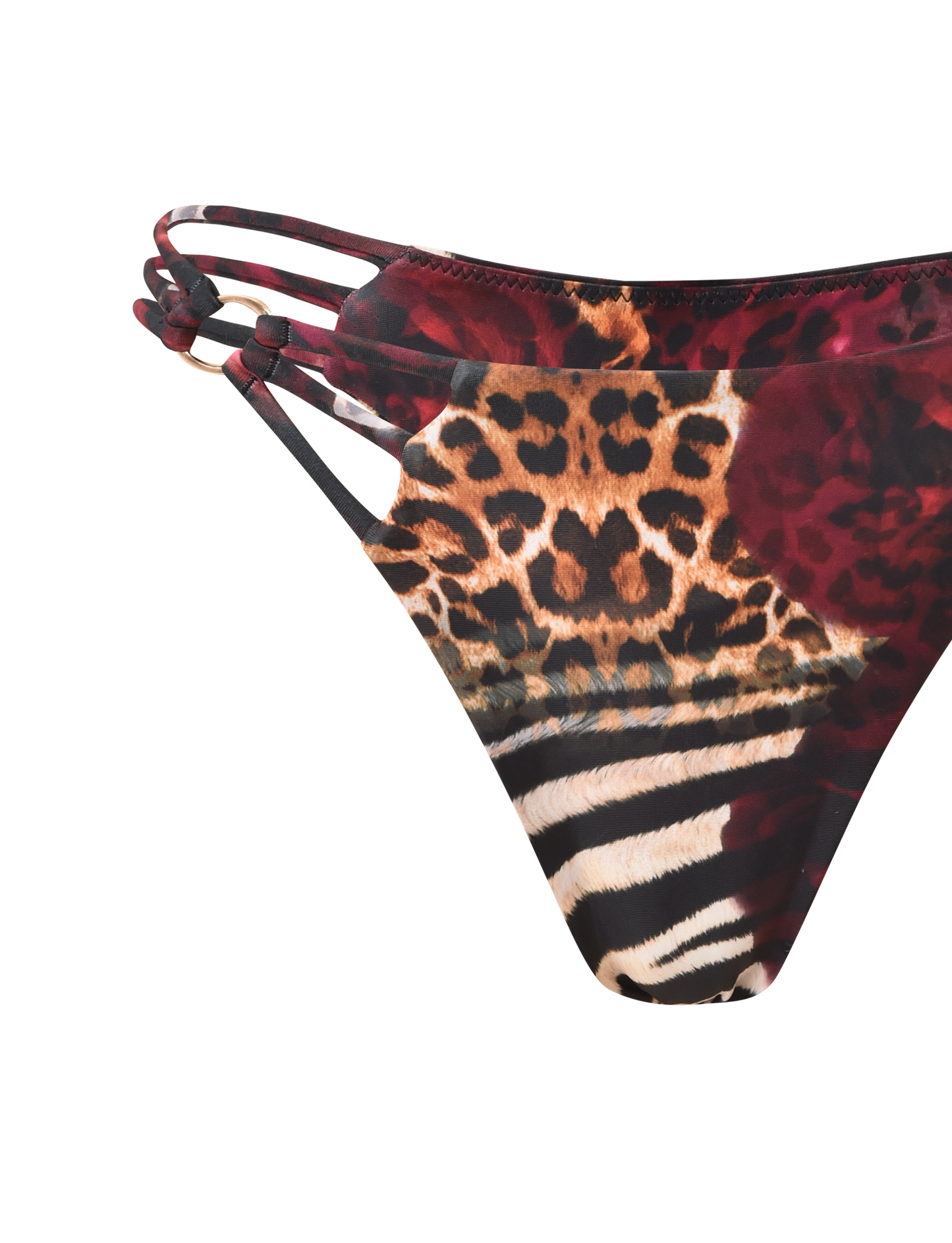 SHARLI BIKINI BOTTOM - MIXED ANIMAL PRINT