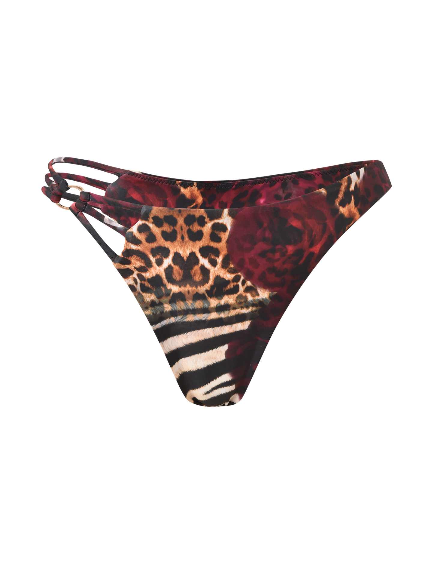 SHARLI BIKINI BOTTOM - MIXED ANIMAL PRINT