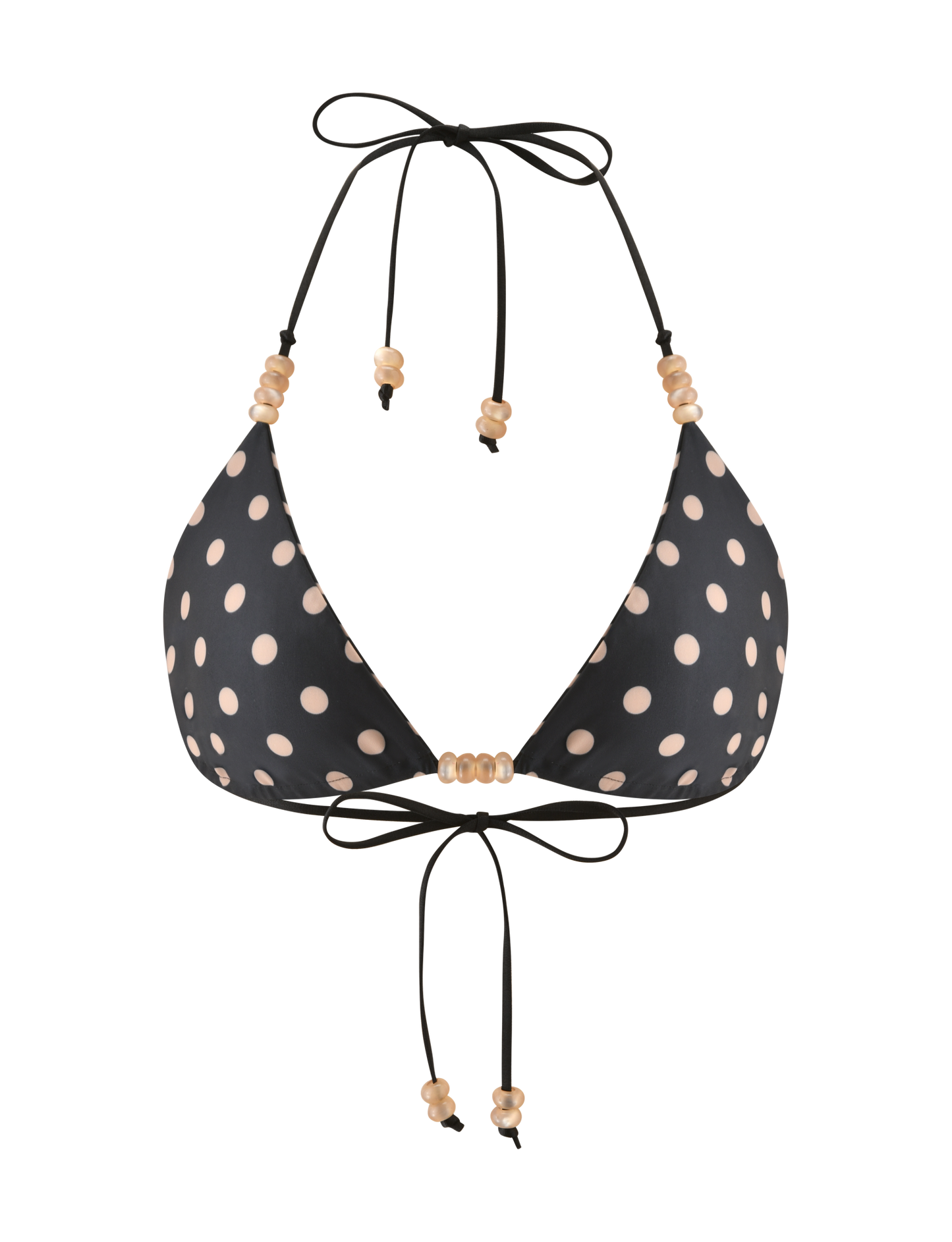 FINLEA REVERSIBLE BIKINI TOP - BLACK AND TAN