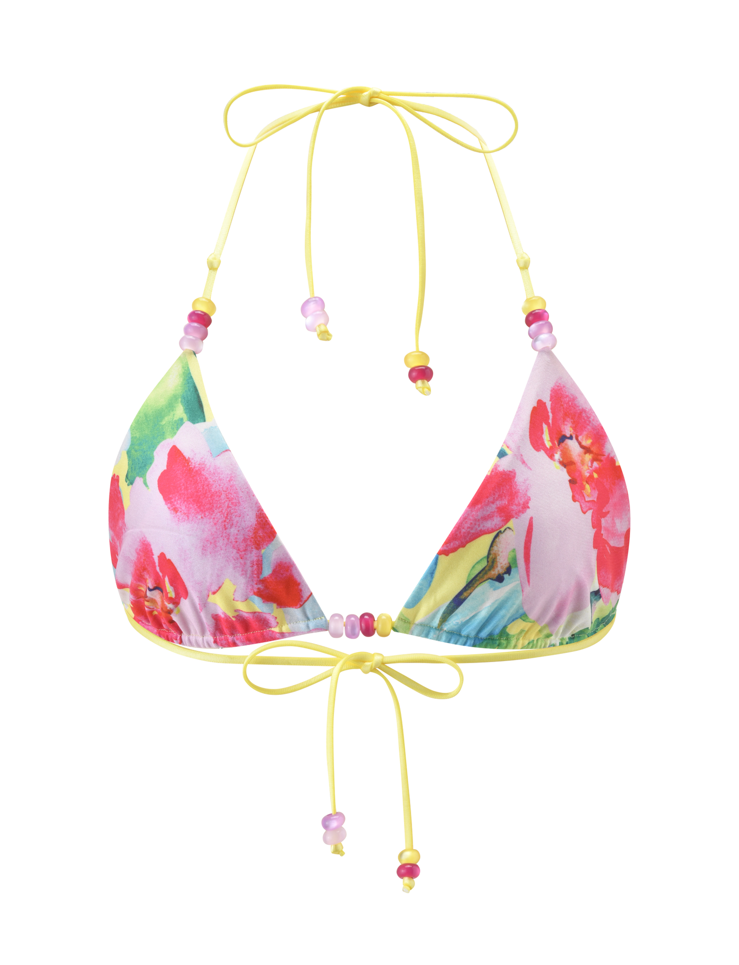 FINLEA REVERSIBLE BIKINI TOP - GARDEN DAIQUIRI FLORAL
