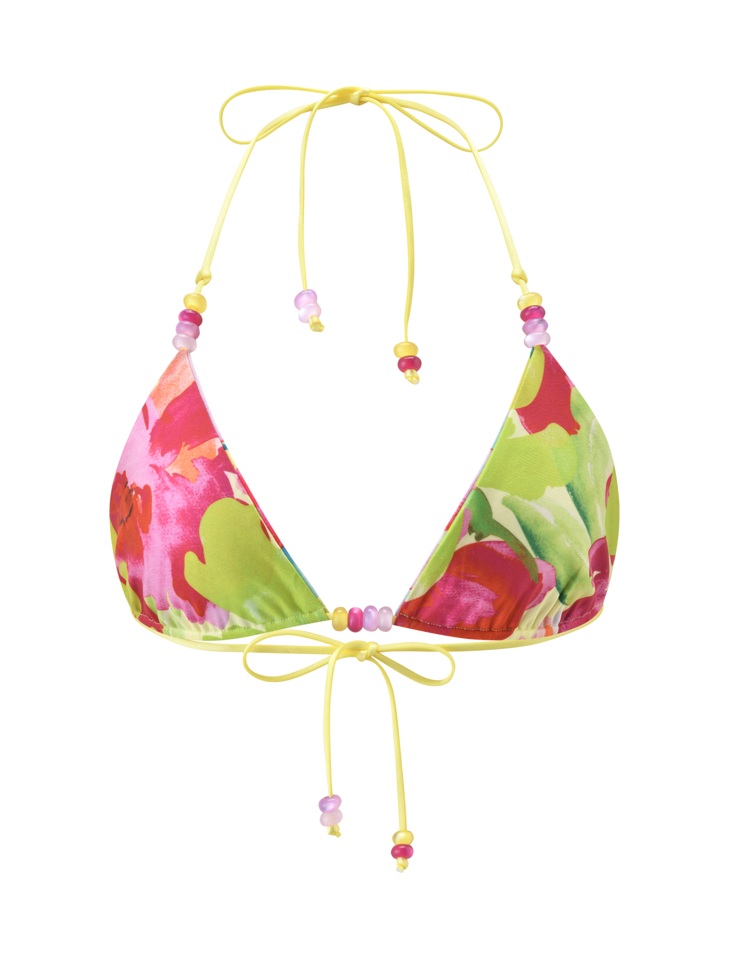 FINLEA REVERSIBLE BIKINI TOP - GARDEN DAIQUIRI FLORAL