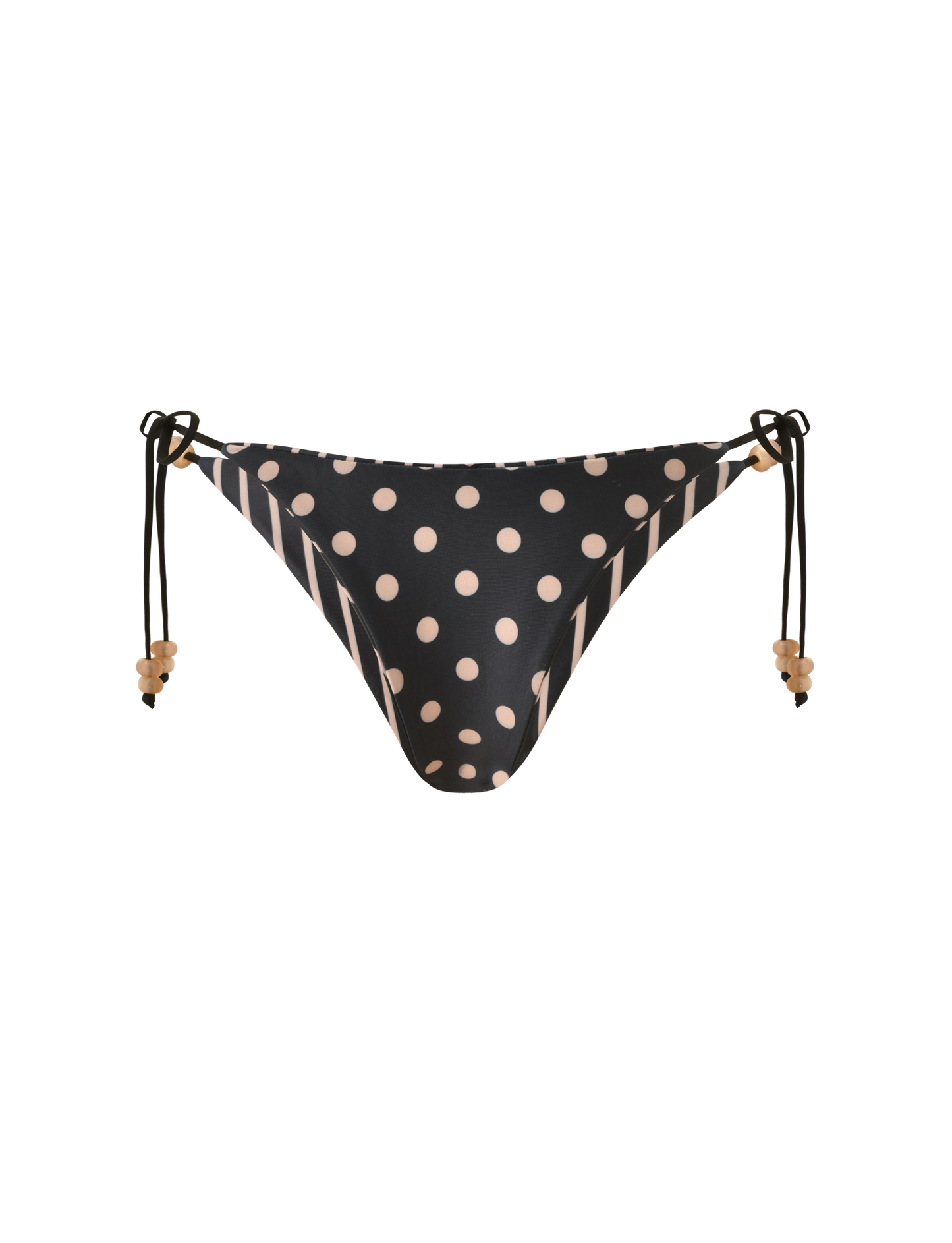 FINLEA REVERSIBLE BIKINI BOTTOM - BLACK AND TAN