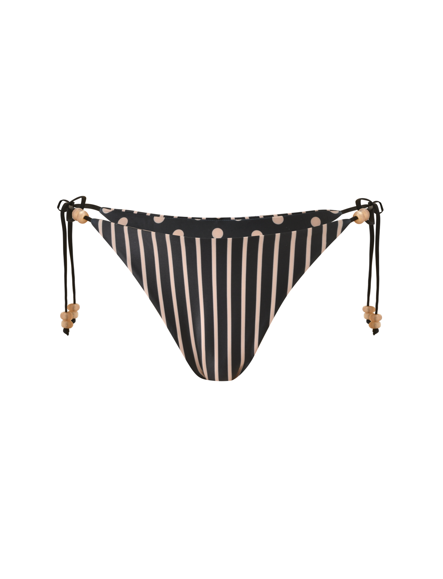 FINLEA REVERSIBLE BIKINI BOTTOM - BLACK AND TAN