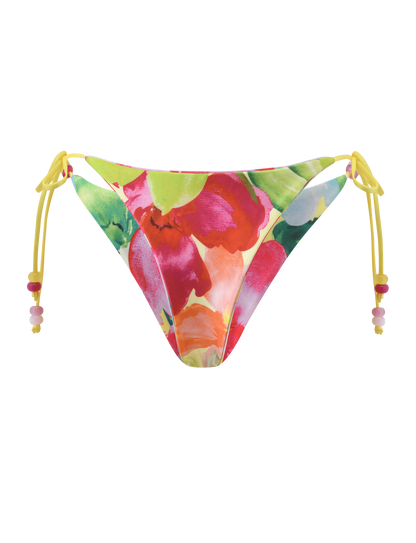 FINLEA REVERSIBLE BIKINI BOTTOM - GARDEN DAIQUIRI FLORAL