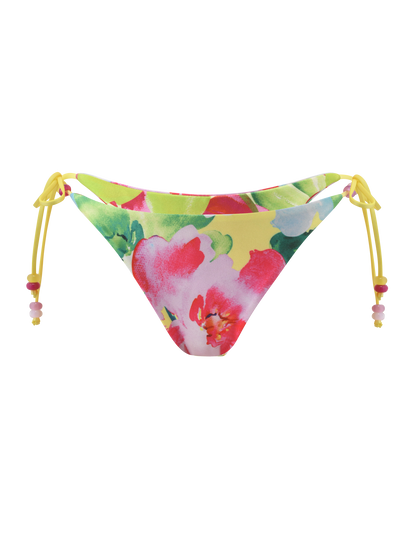 FINLEA REVERSIBLE BIKINI BOTTOM - GARDEN DAIQUIRI FLORAL