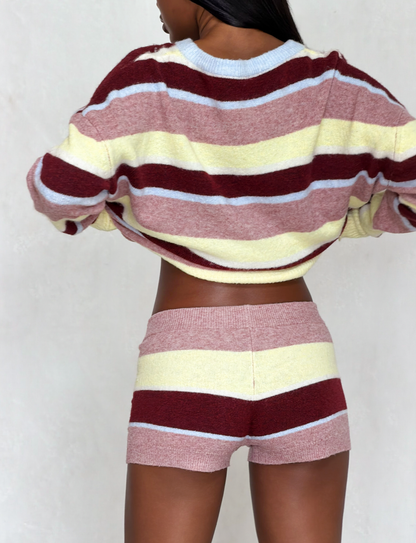 KOA 2.0 STRIPED SHORT - TAN STRIPE