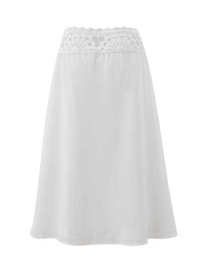 SASHA MIDI SKIRT - IVORY