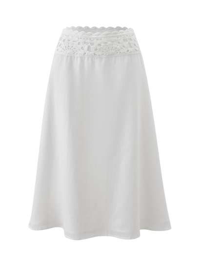 SASHA MIDI SKIRT - IVORY