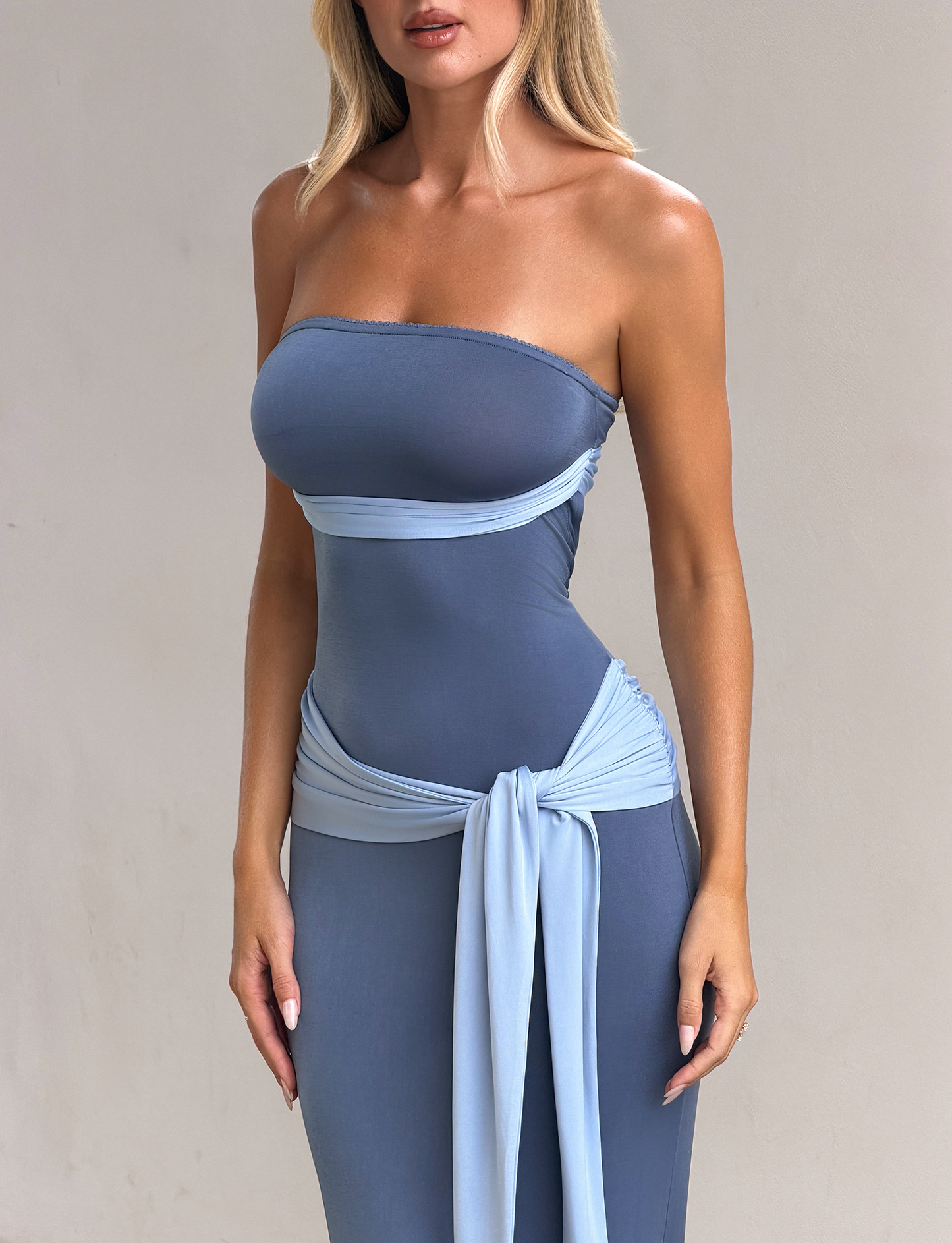 TOVE MAXI DRESS - BLUE
