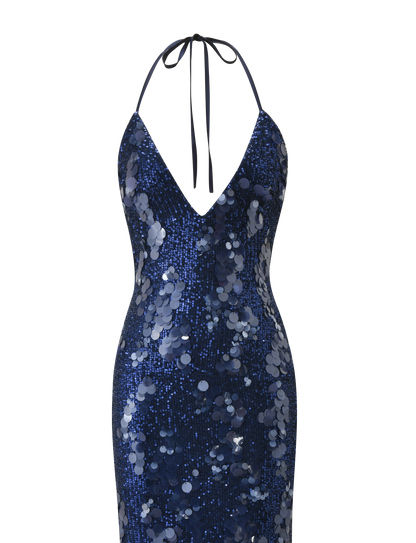 ZANA MAXI DRESS - NAVY