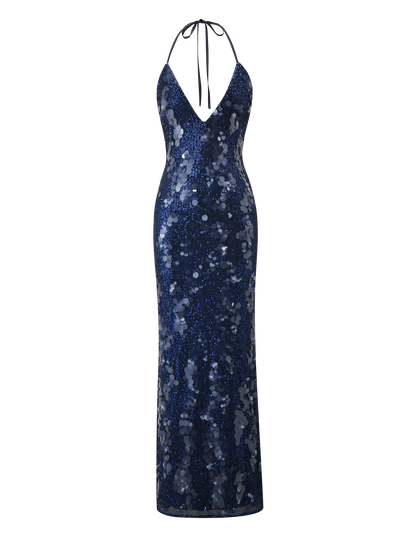 ZANA MAXI DRESS - NAVY