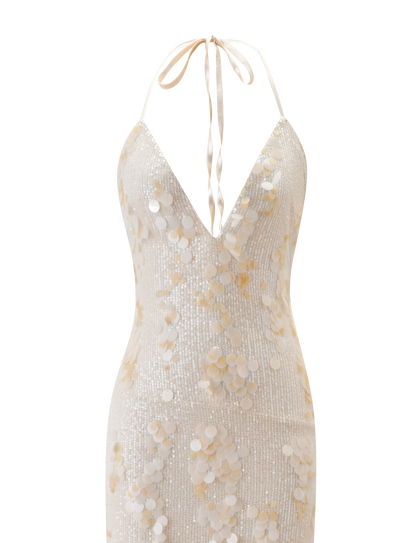 ZANA MAXI DRESS - PEARL