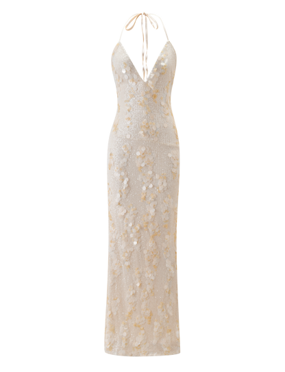 ZANA MAXI DRESS - PEARL