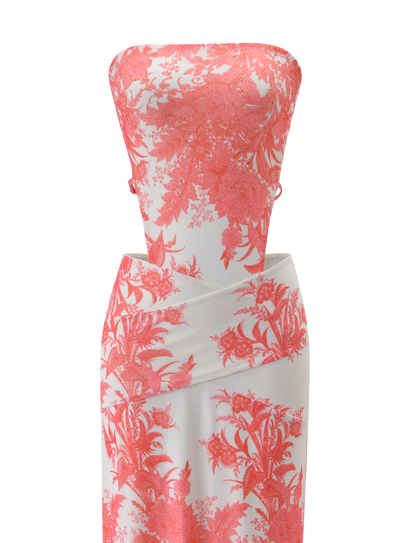 POPPI MAXI DRESS - CORAL TAPESTRY