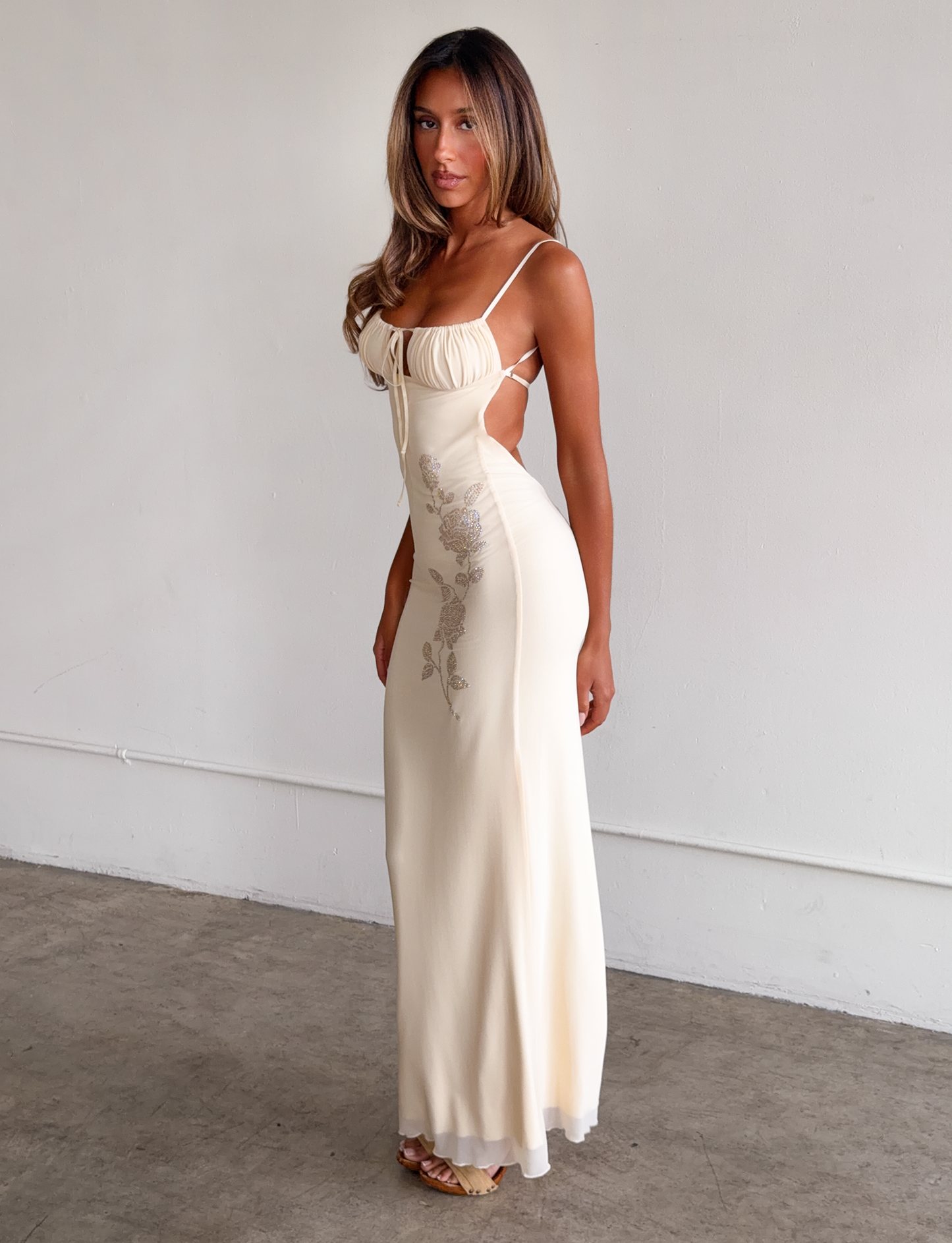 OPHELIA MAXI DRESS - CREAM