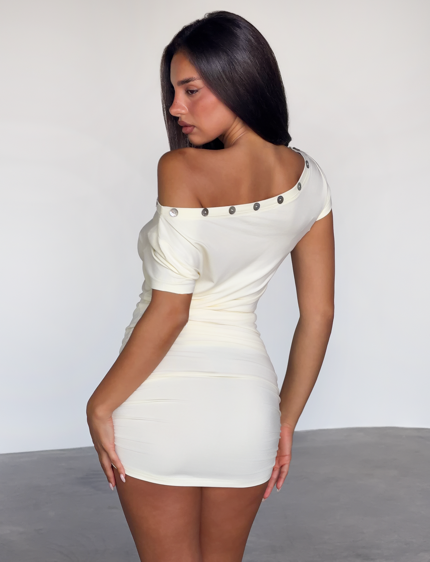 MARITA MINI DRESS - CREAM