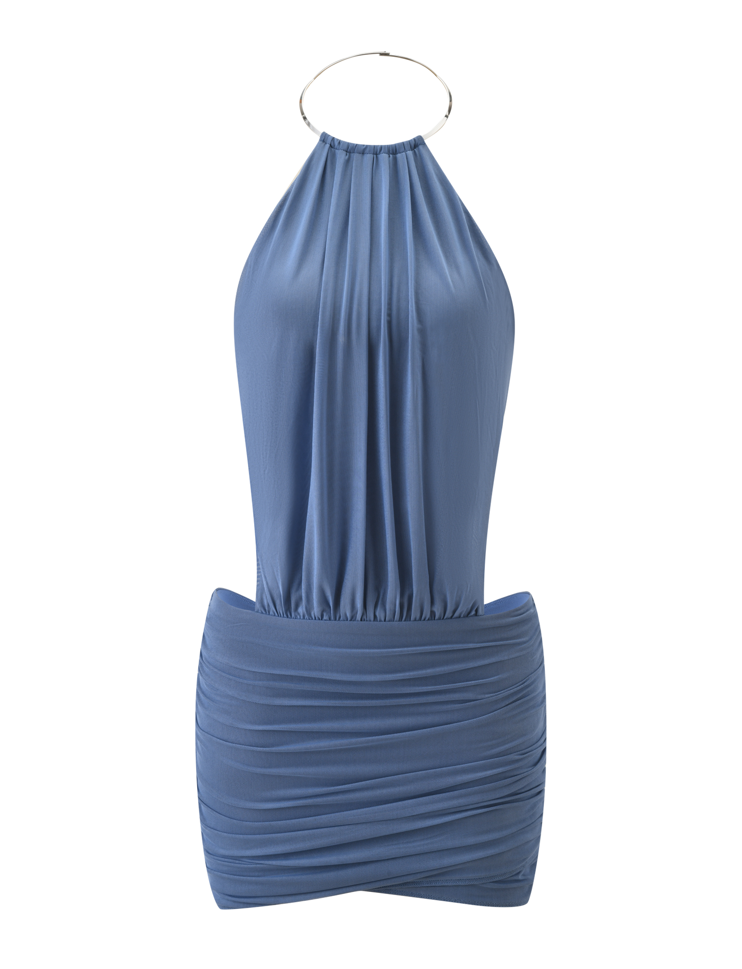 EVANNA MINI DRESS - SLATE BLUE