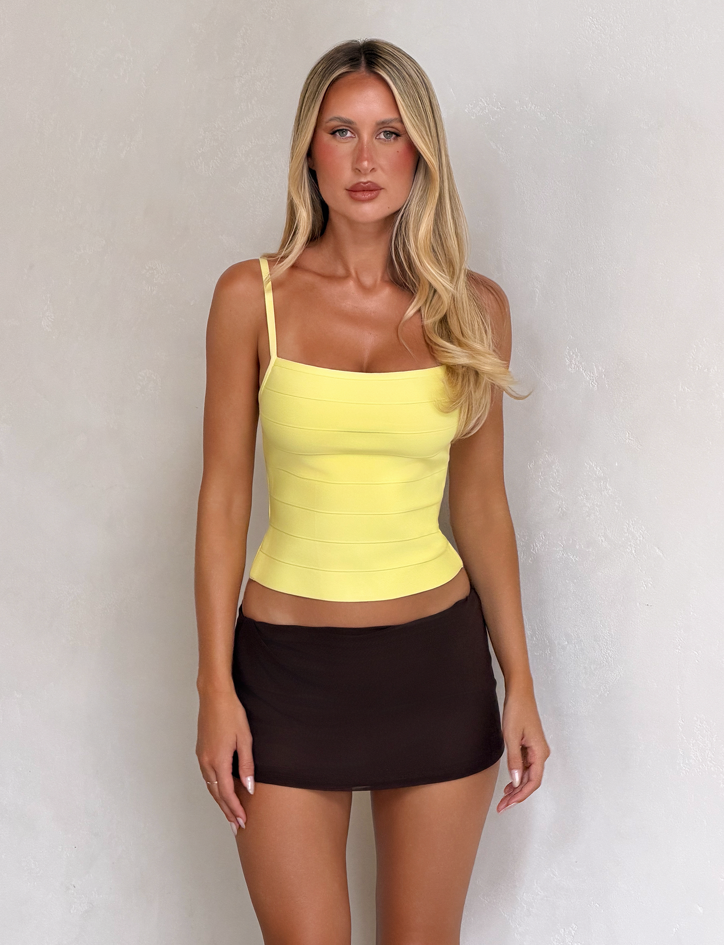 MIDORI BANDAGE TOP - YELLOW