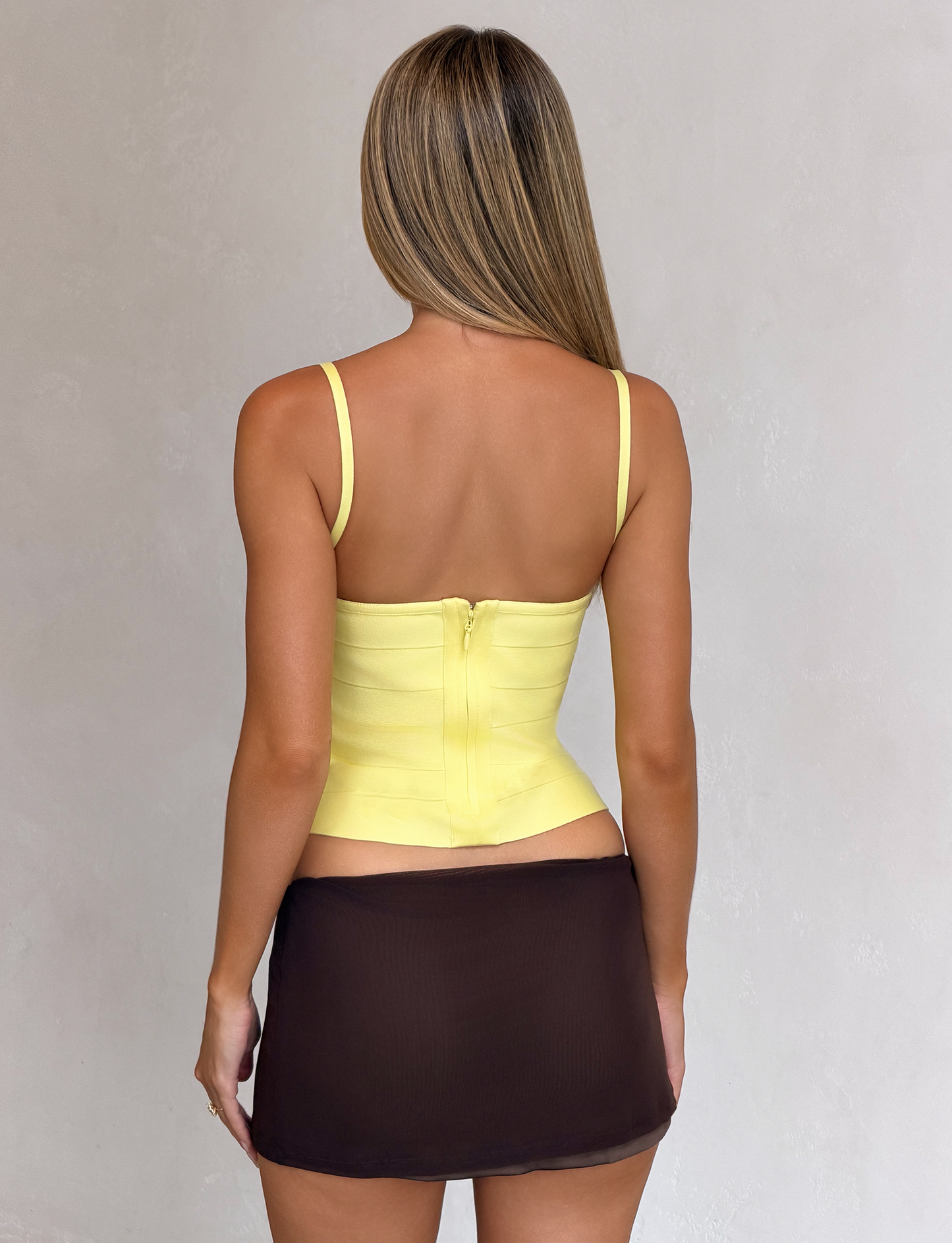 MIDORI BANDAGE TOP - YELLOW
