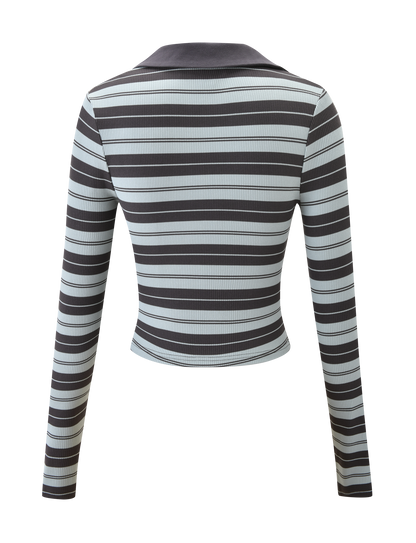 KAYDIN LONG SLEEVE TOP - BLUE STRIPE