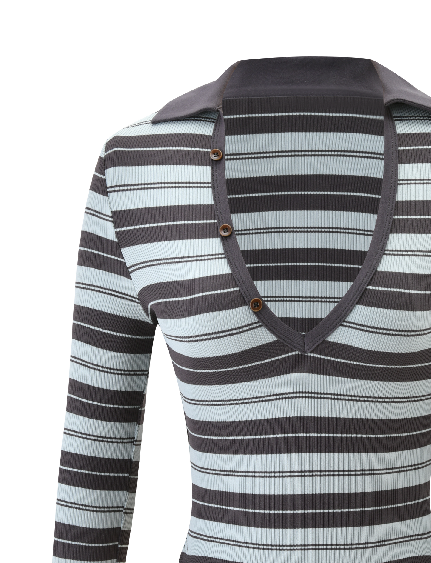 KAYDIN LONG SLEEVE TOP - BLUE STRIPE