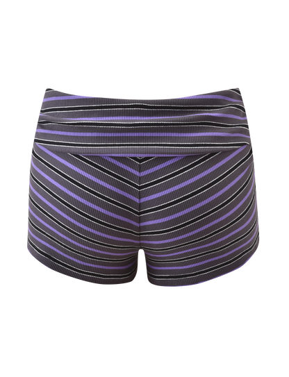 CERYS RIB SHORT - GREY STRIPE