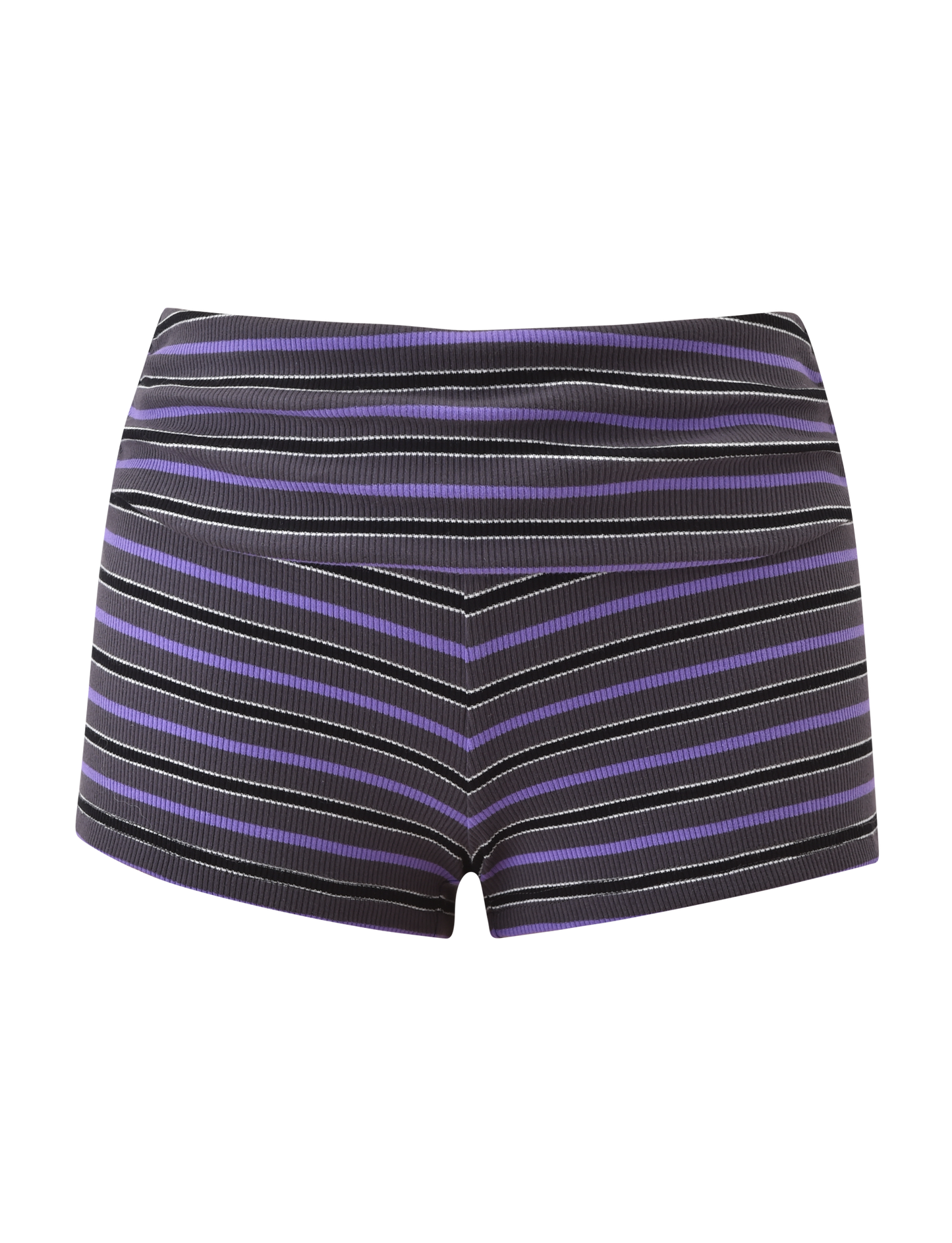 CERYS RIB SHORT - GREY STRIPE
